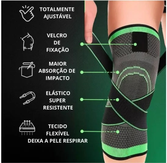 Joelheira de Compressão com Cinta Reguladora